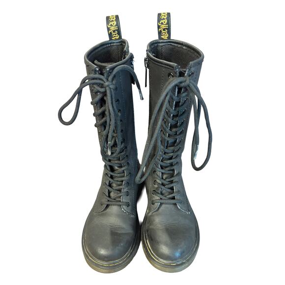 Dr. Martens 1914 Juniors Tall Leather Boots Unisex Size 13 - Picture 3 of 8
